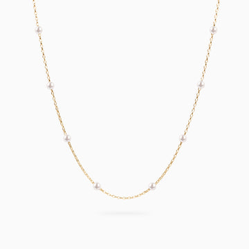 MAYA PEARL STATION NECKLACE Necklace Noble Jewellery