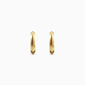 SAGE KNIFE EDGE HOOPS Earrings Noble Jewellery