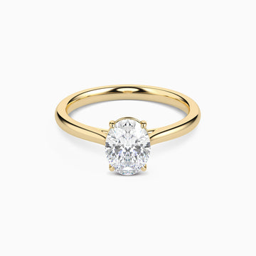 MILA OVAL CATHEDRAL SOLITAIRE Ring Noble Jewellery