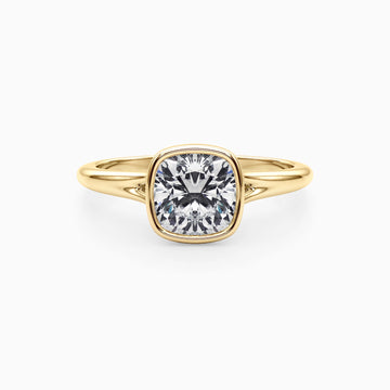 NOVA CUSHION BEZEL SOLITAIRE Ring Noble Jewellery