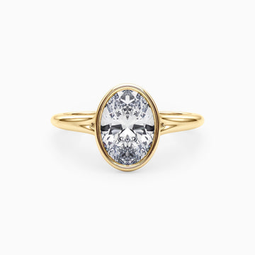 NOVA OVAL BEZEL SOLITAIRE Ring Noble Jewellery