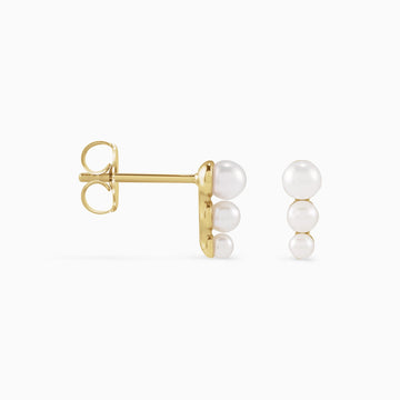 HARPER PEARL TRIO STUDS Earrings Noble Jewellery