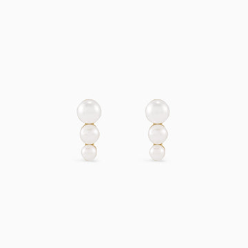 HARPER PEARL TRIO STUDS Earrings Noble Jewellery