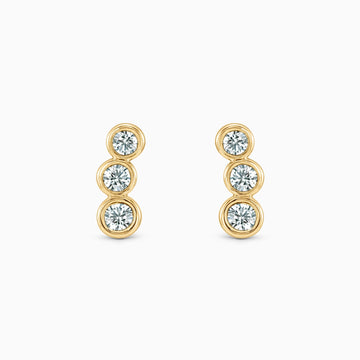 MIRA TRIO CLIMBER STUDS Earrings Noble Jewellery