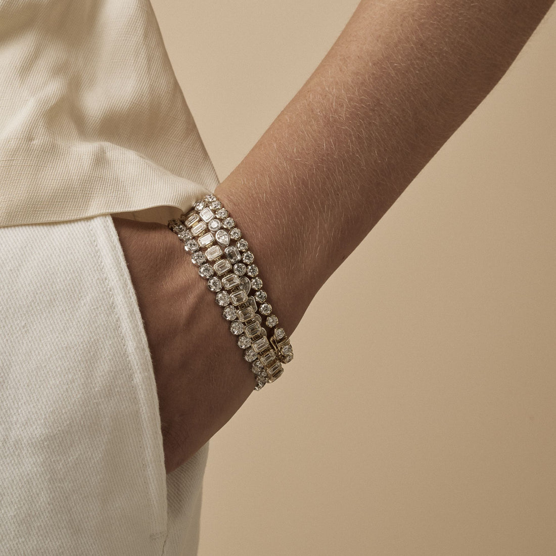 Margot Emerald Bezel Tennis Bracelet