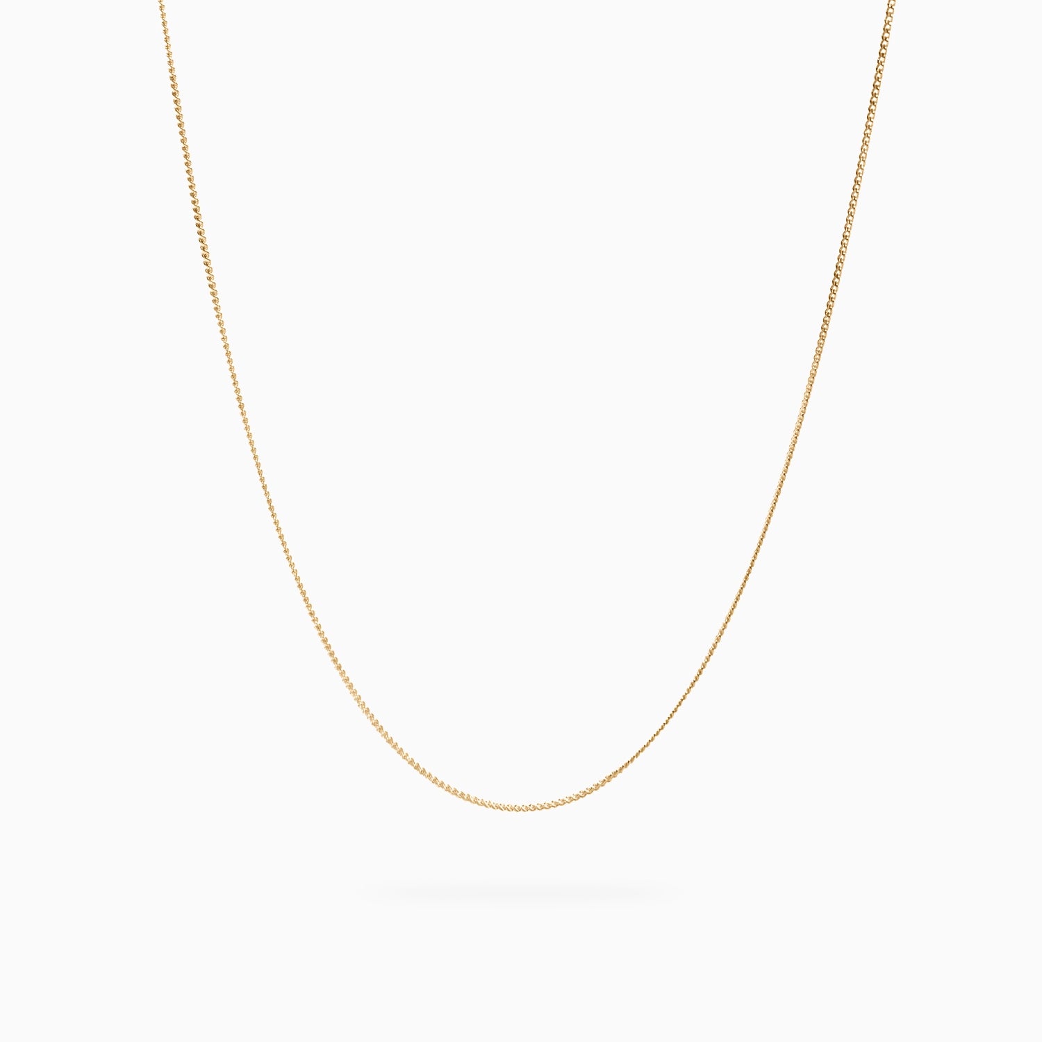 ROMA DIAMOND CUT CURB CHAIN Necklace Noble Jewellery