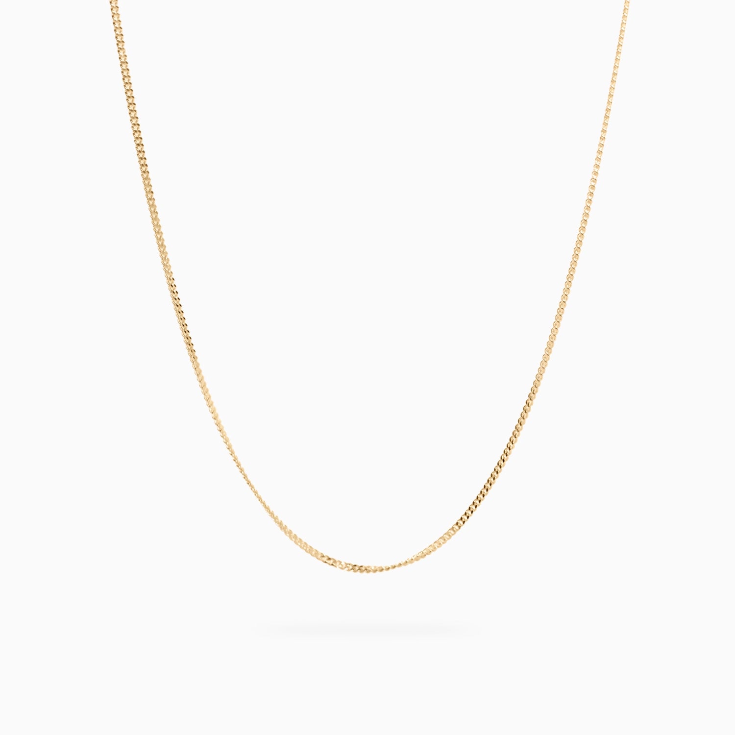 ROMA DIAMOND CUT CURB CHAIN Necklace Noble Jewellery