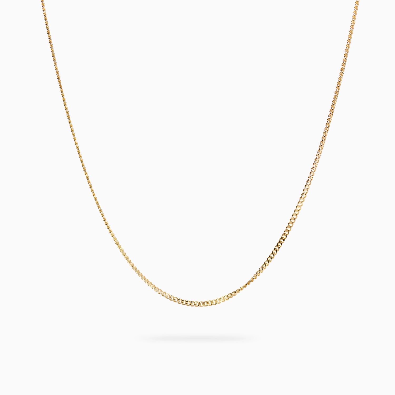 ROMA DIAMOND CUT CURB CHAIN Necklace Noble Jewellery
