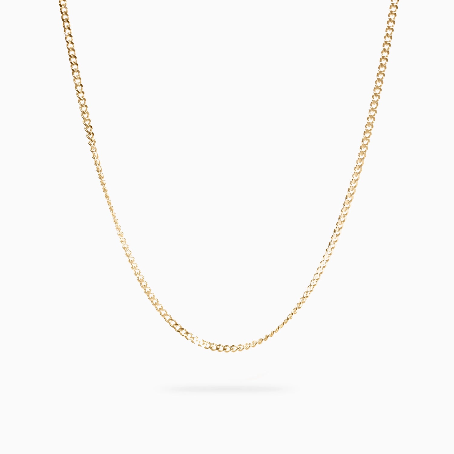 ROMA DIAMOND CUT CURB CHAIN Necklace Noble Jewellery