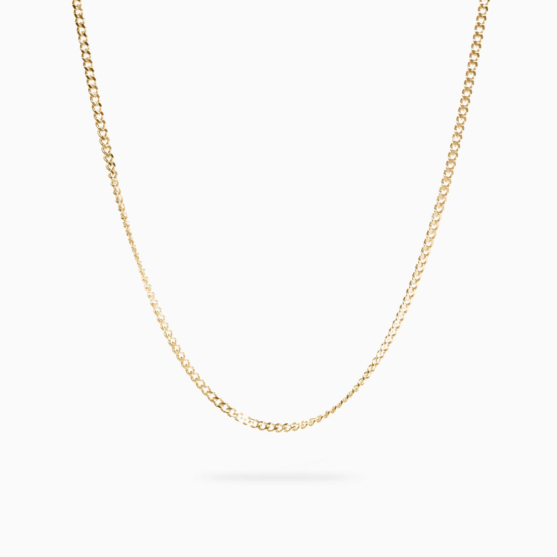 ROMA DIAMOND CUT CURB CHAIN Necklace Noble Jewellery