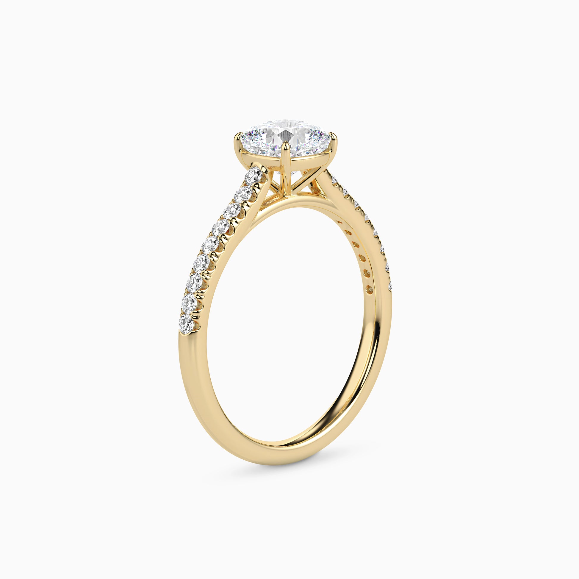 LUNA CUSHION ACCENTED SOLITAIRE Ring Noble Jewellery