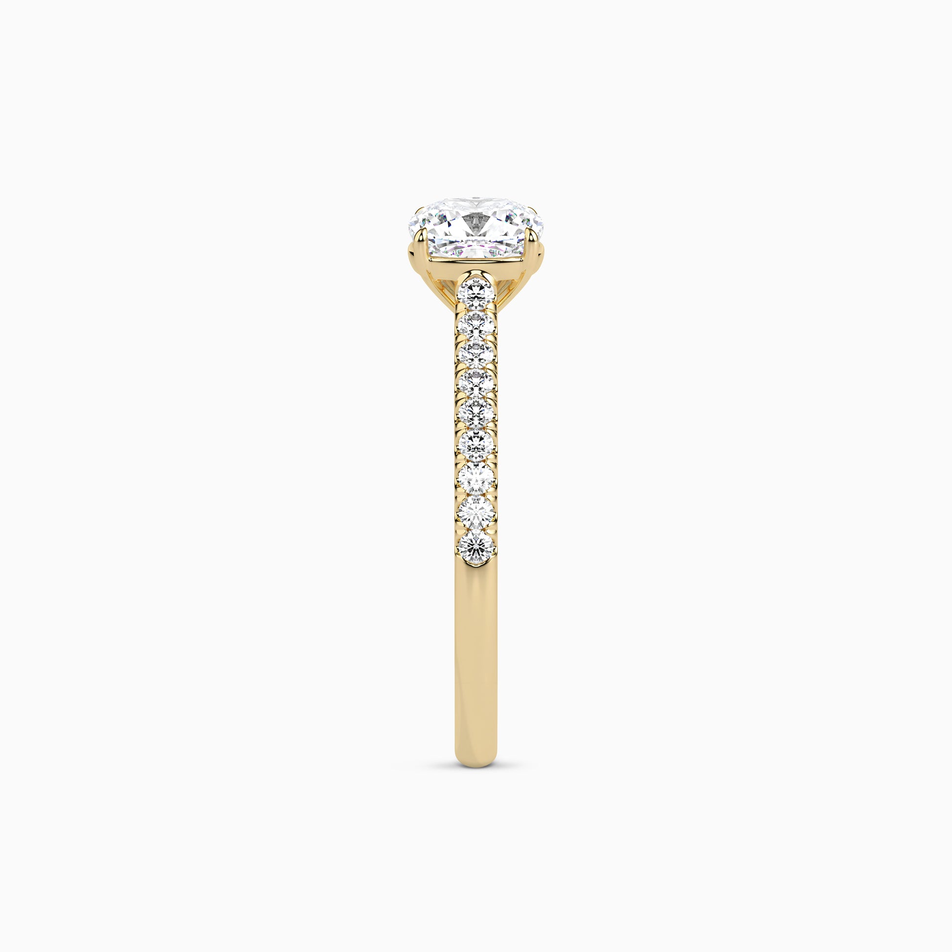 LUNA CUSHION ACCENTED SOLITAIRE Ring Noble Jewellery