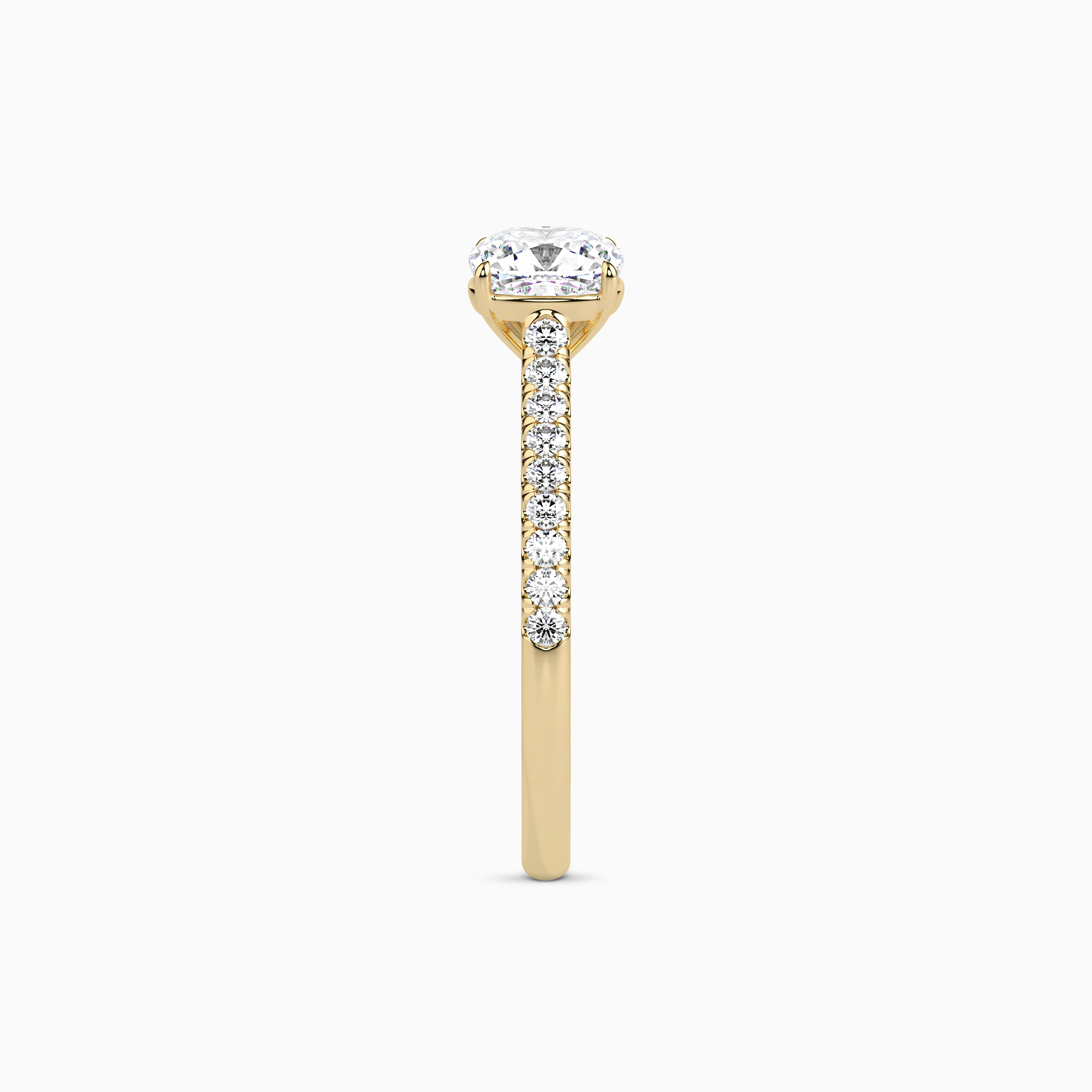 LUNA CUSHION ACCENTED SOLITAIRE Ring Noble Jewellery