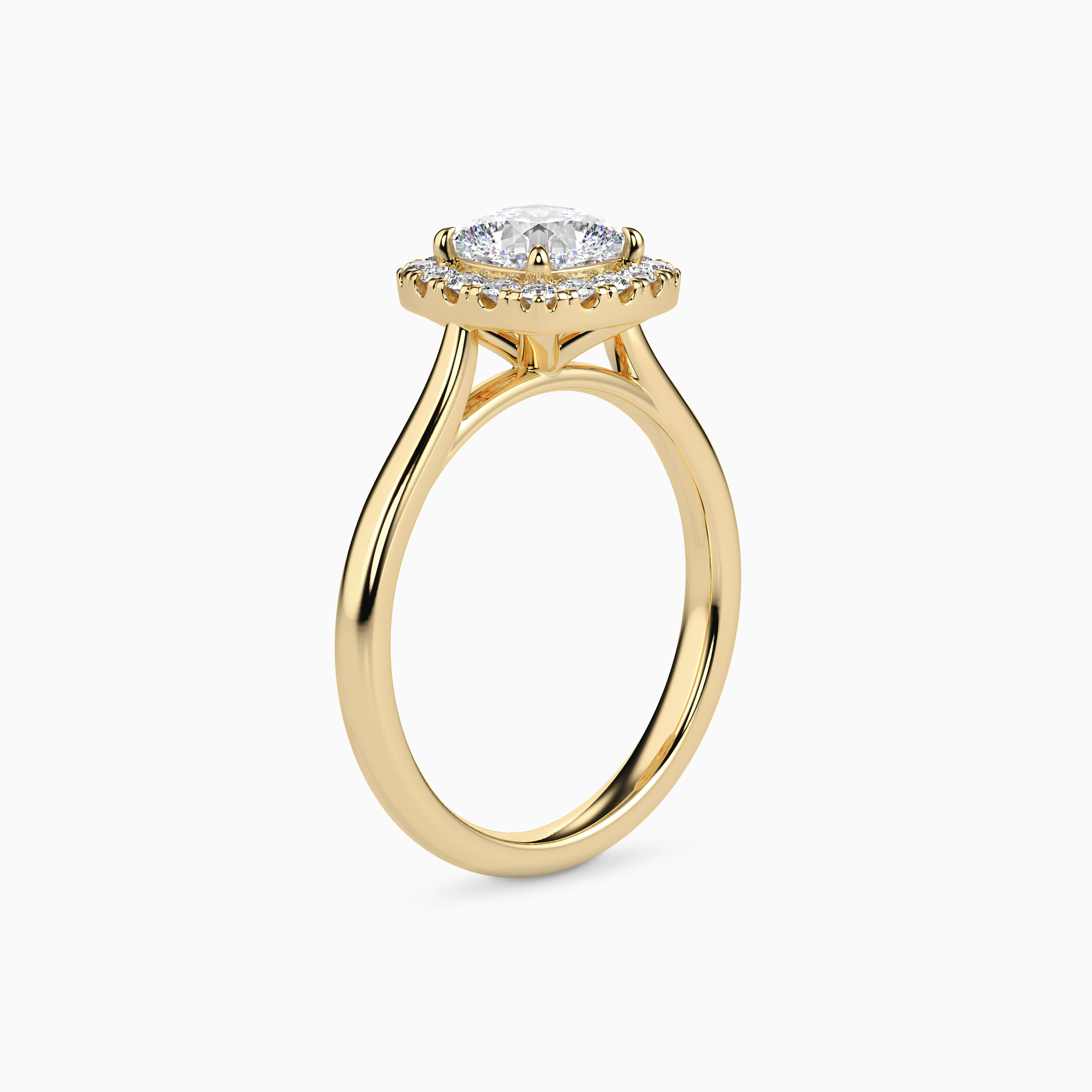 REIA CUSHION HALO Ring Noble Jewellery