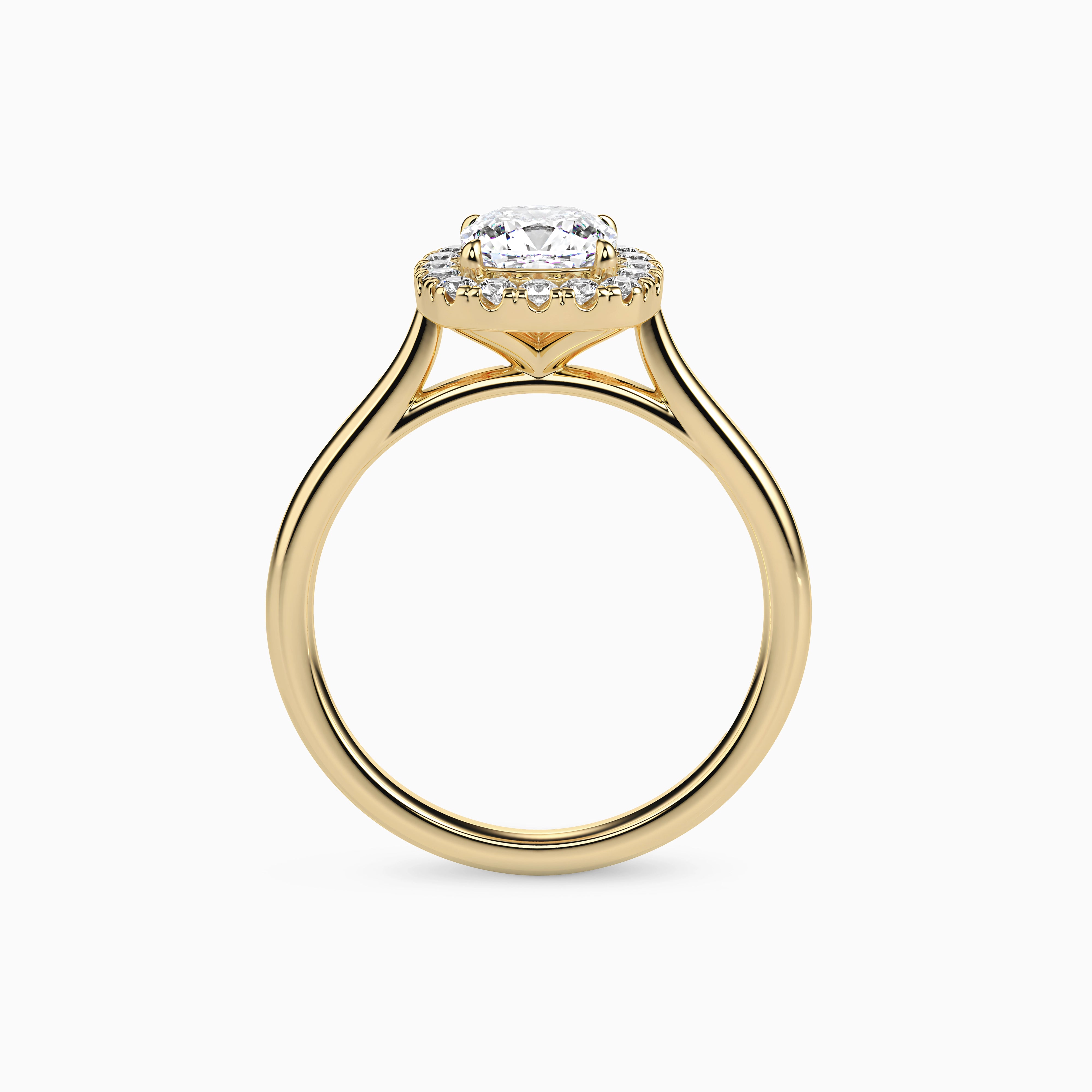 REIA CUSHION HALO Ring Noble Jewellery
