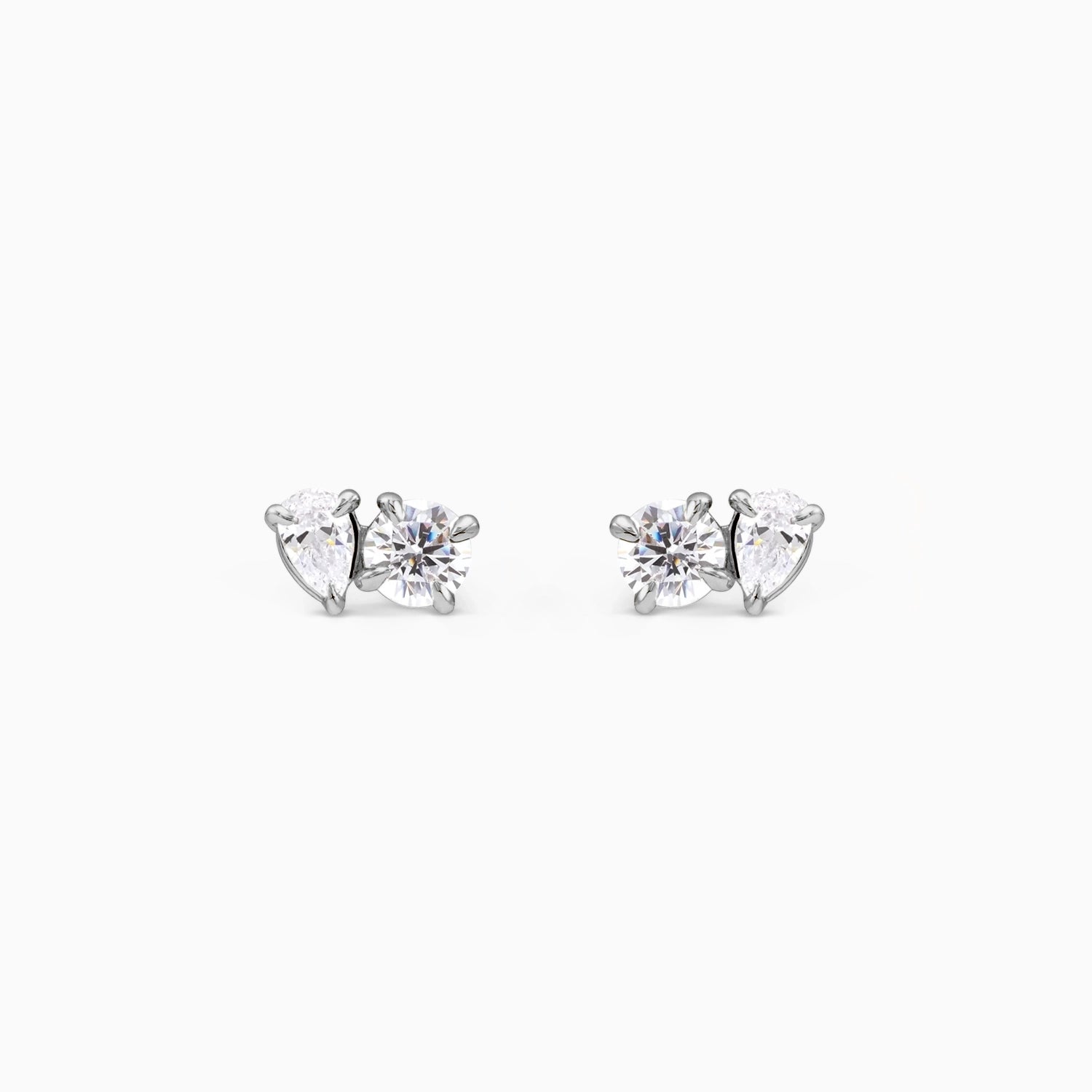 EVIE DIAMOND DUO STUDS Earrings Noble Jewellery
