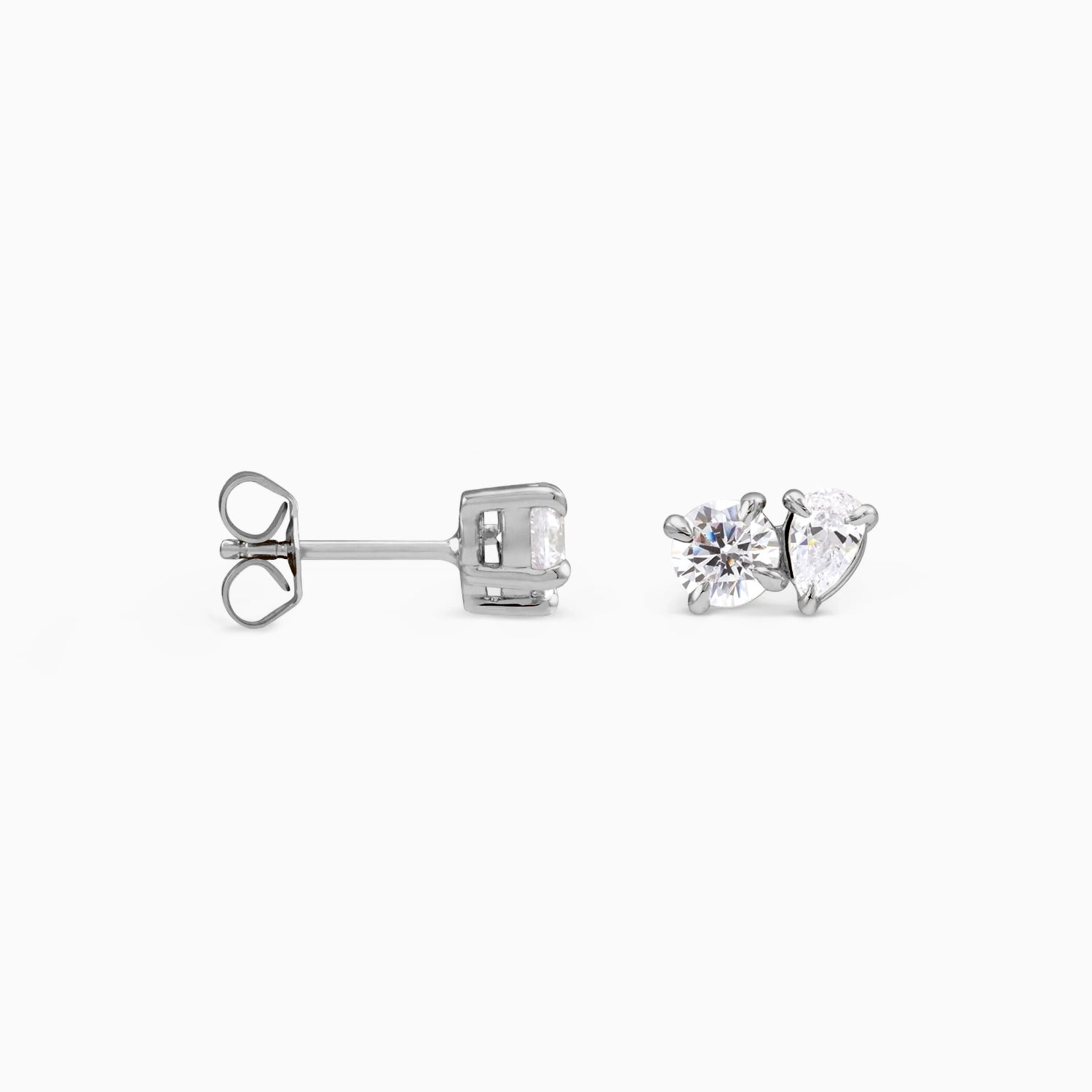 EVIE DIAMOND DUO STUDS Earrings Noble Jewellery