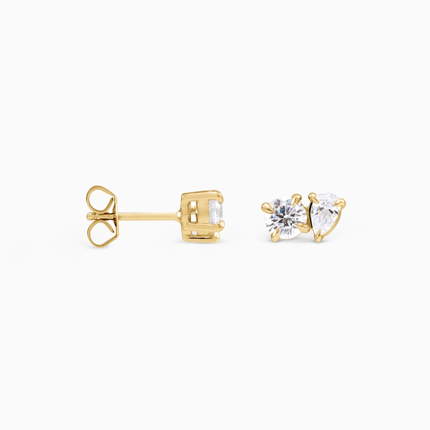 EVIE DIAMOND DUO STUDS Earrings Noble Jewellery
