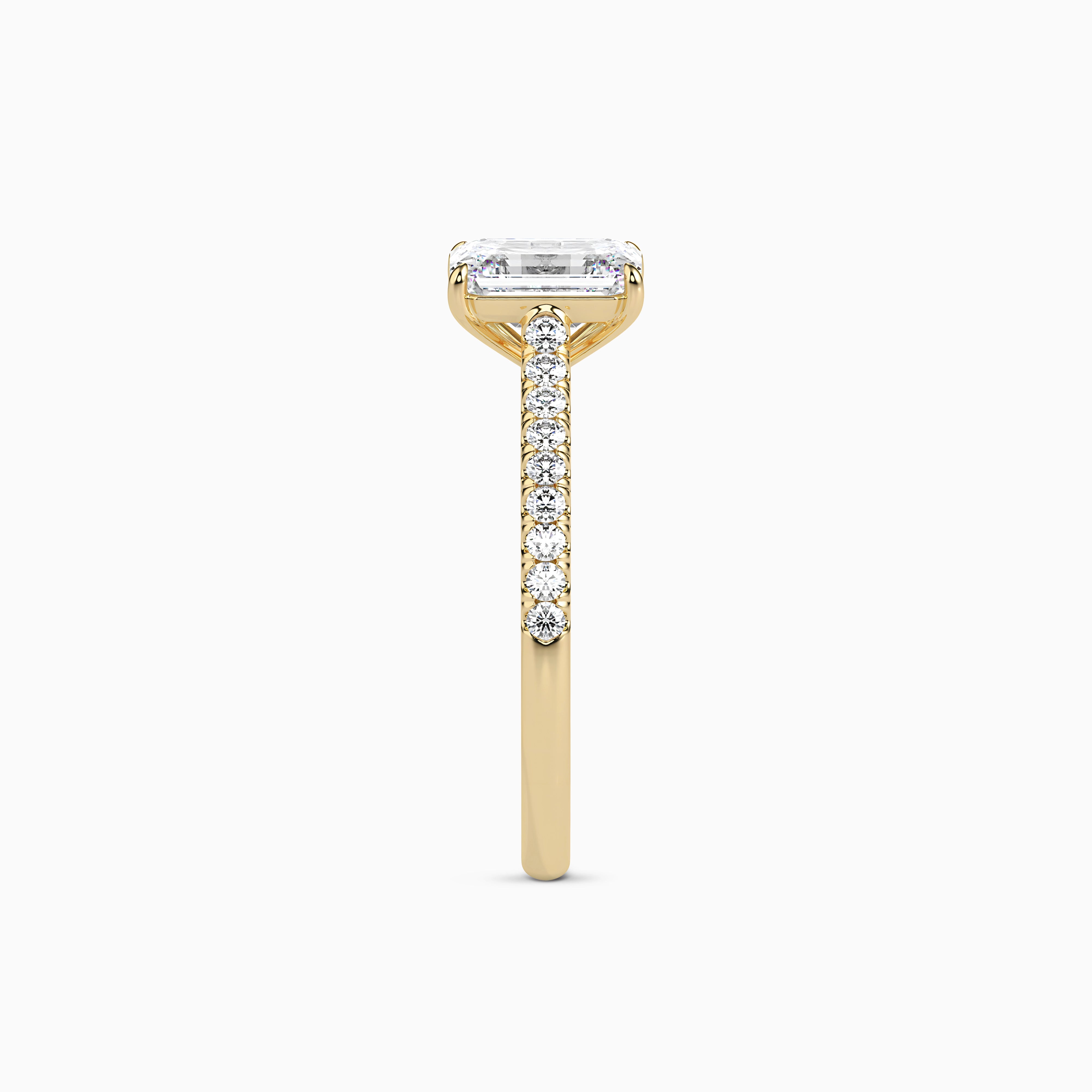 LUNA EMERALD ACCENTED SOLITAIRE Ring Noble Jewellery