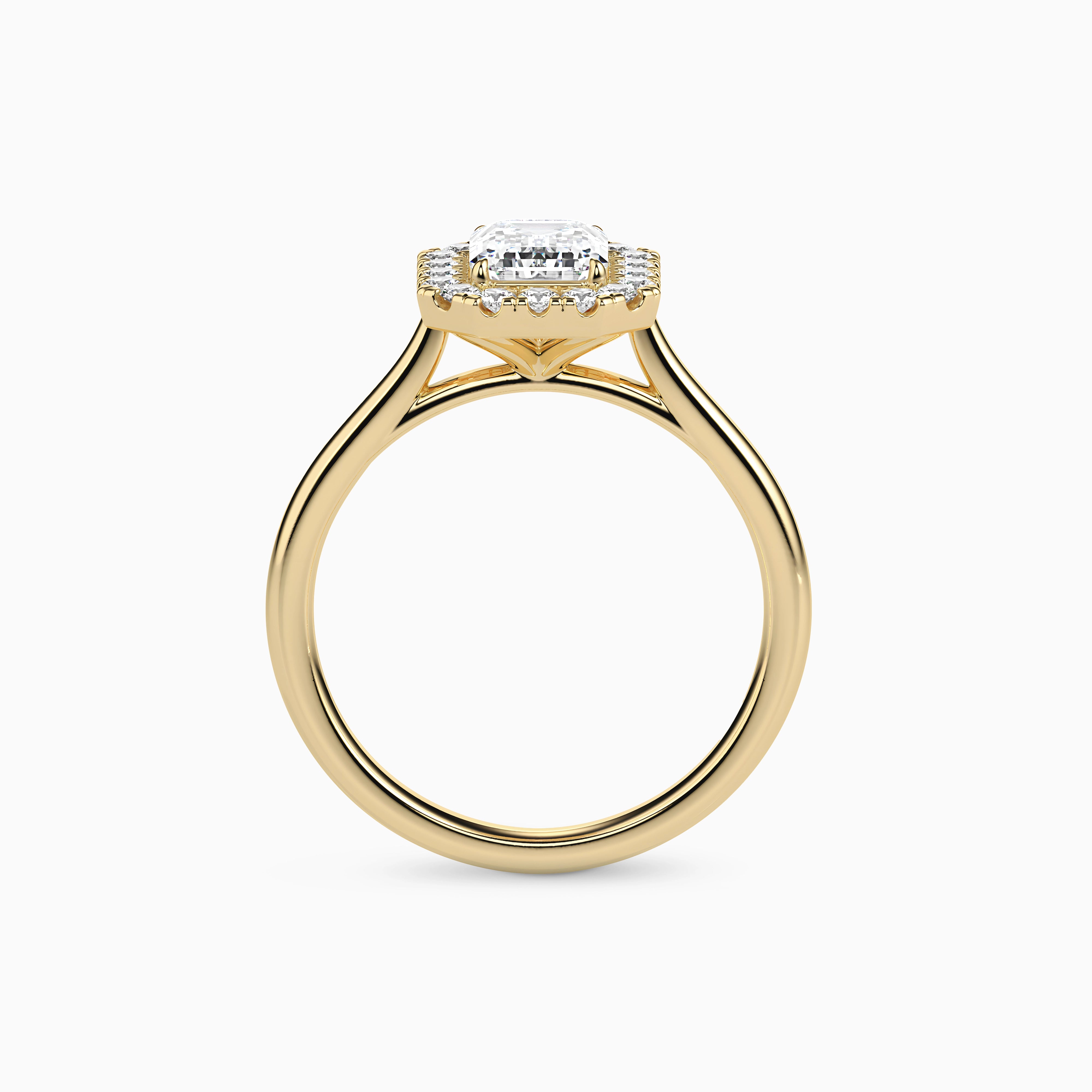 REIA EMERALD HALO Ring Noble Jewellery