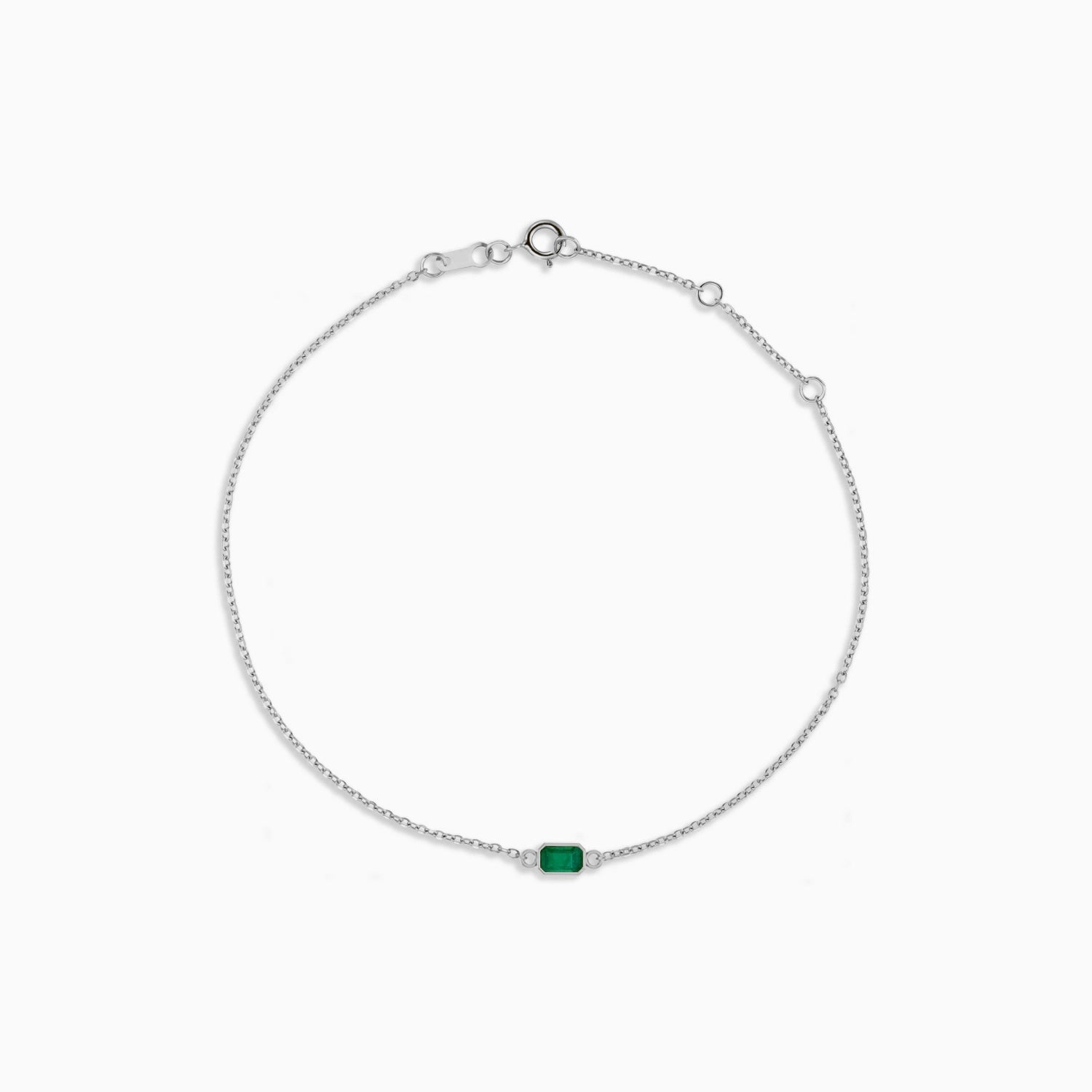 ALIX PETITE EMERALD BEZEL BRACELET Necklace Noble Jewellery