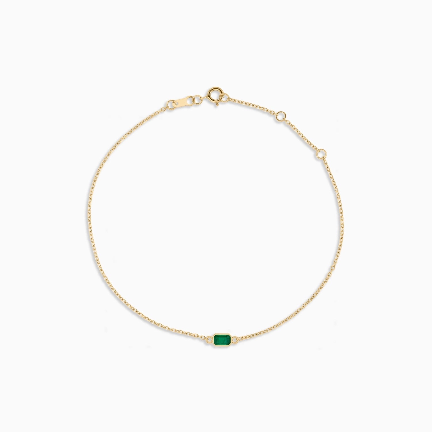 ALIX PETITE EMERALD BEZEL BRACELET Necklace Noble Jewellery