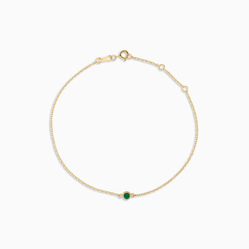ALIX PETITE ROUND BEZEL BRACELET Necklace Noble Jewellery