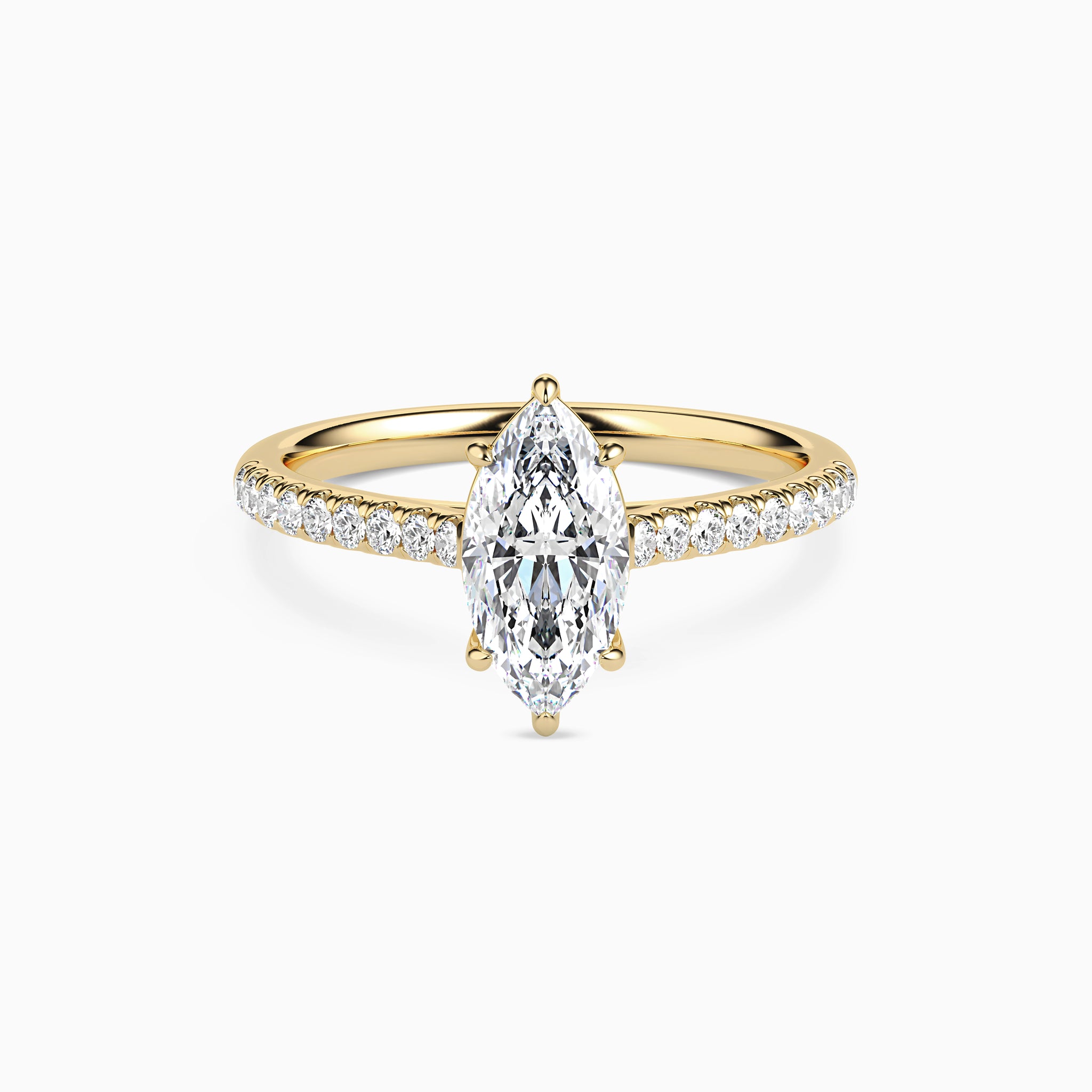 LUNA MARQUISE ACCENTED SOLITAIRE Ring Noble Jewellery