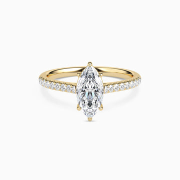 LUNA MARQUISE ACCENTED SOLITAIRE Ring Noble Jewellery