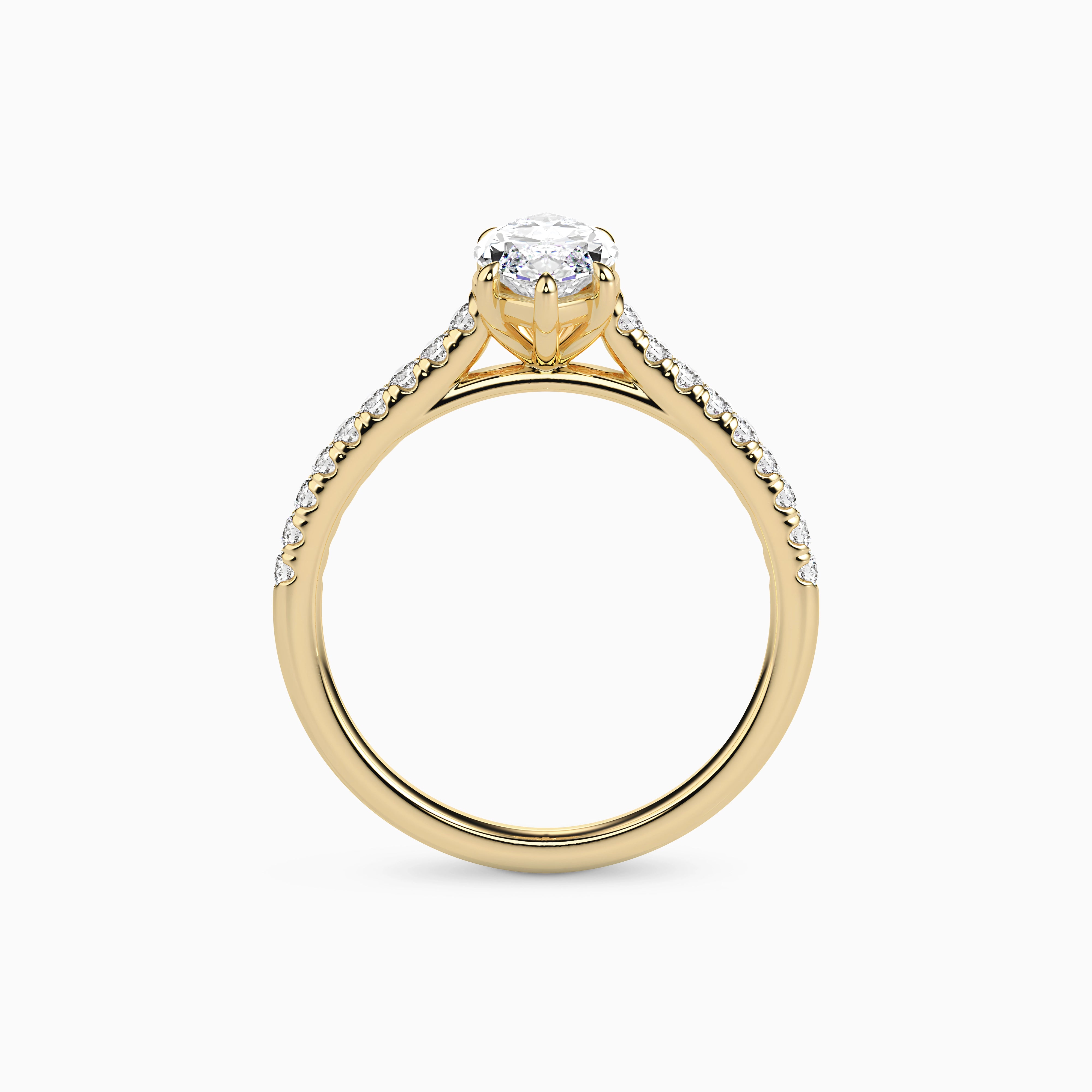 LUNA MARQUISE ACCENTED SOLITAIRE Ring Noble Jewellery