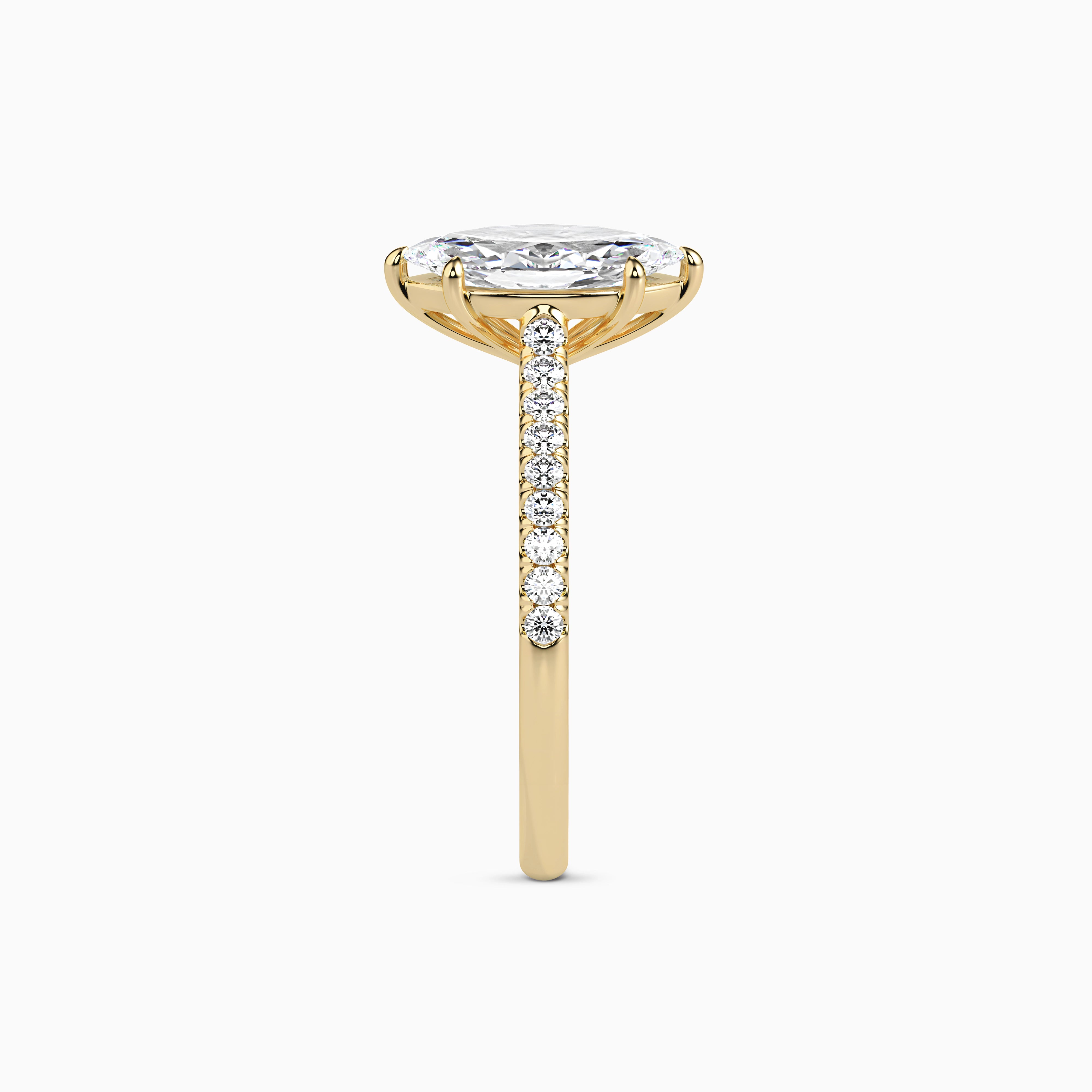 LUNA MARQUISE ACCENTED SOLITAIRE Ring Noble Jewellery