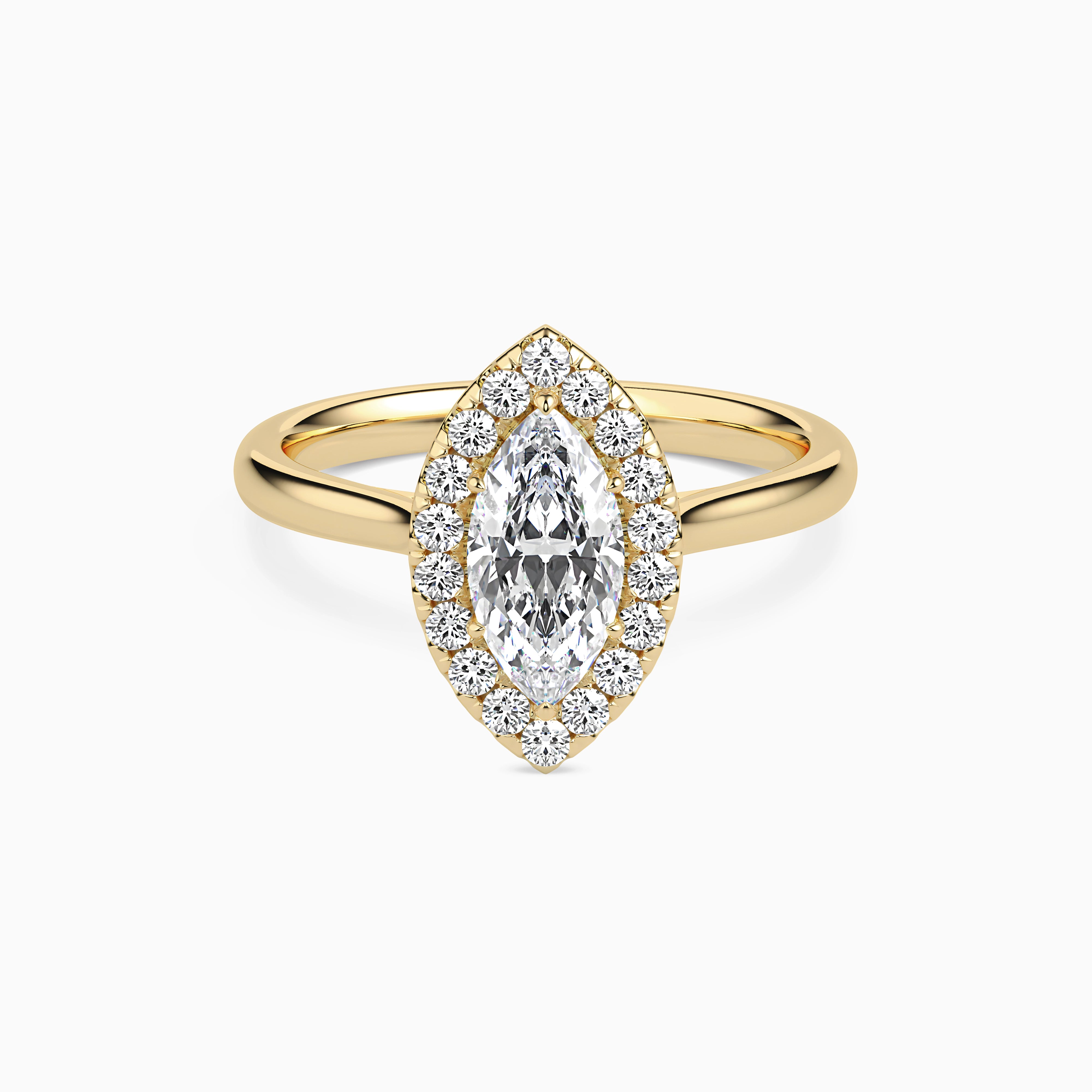 REIA MARQUISE HALO Ring Noble Jewellery