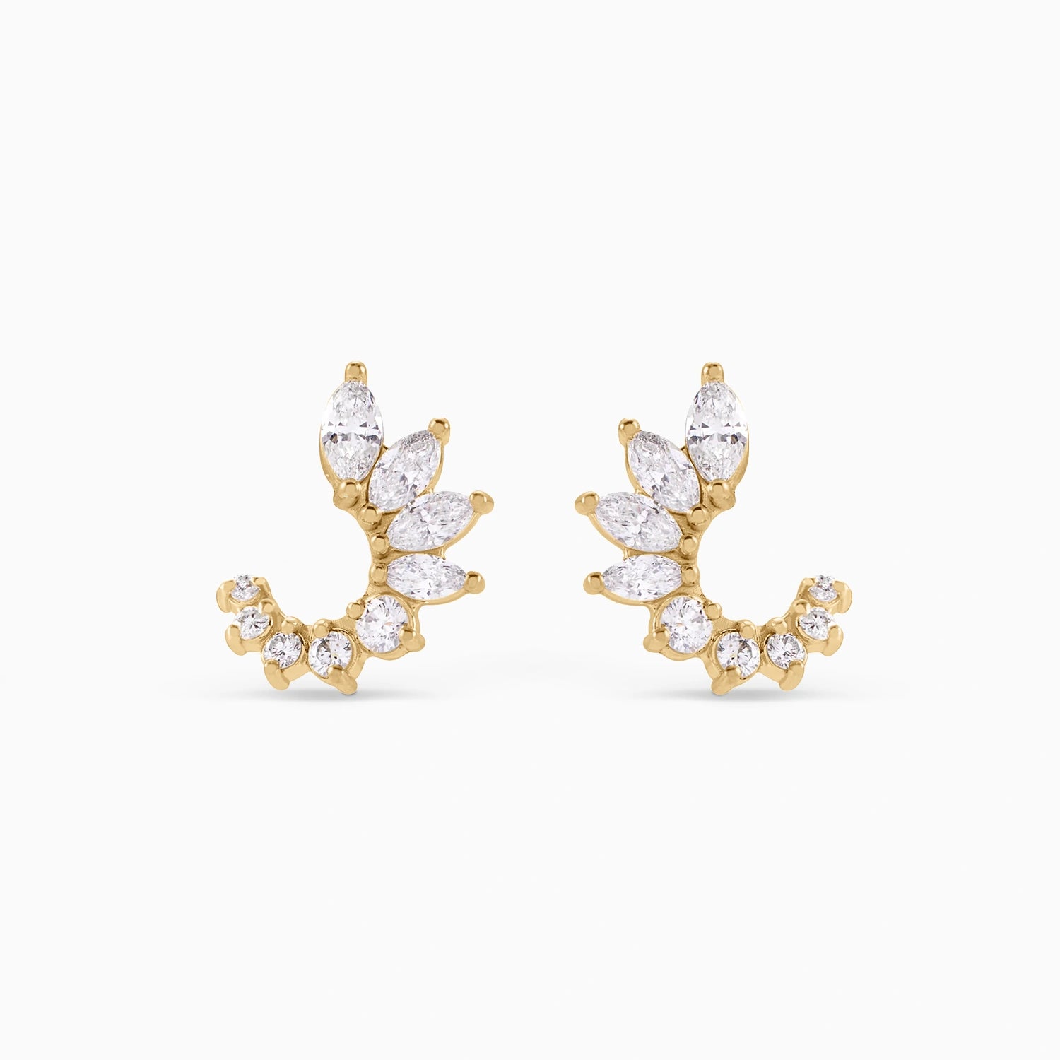 EDEN MARQUISE CONTOUR EARRINGS Earrings Noble Jewellery