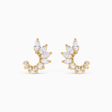 EDEN MARQUISE CONTOUR EARRINGS Earrings Noble Jewellery