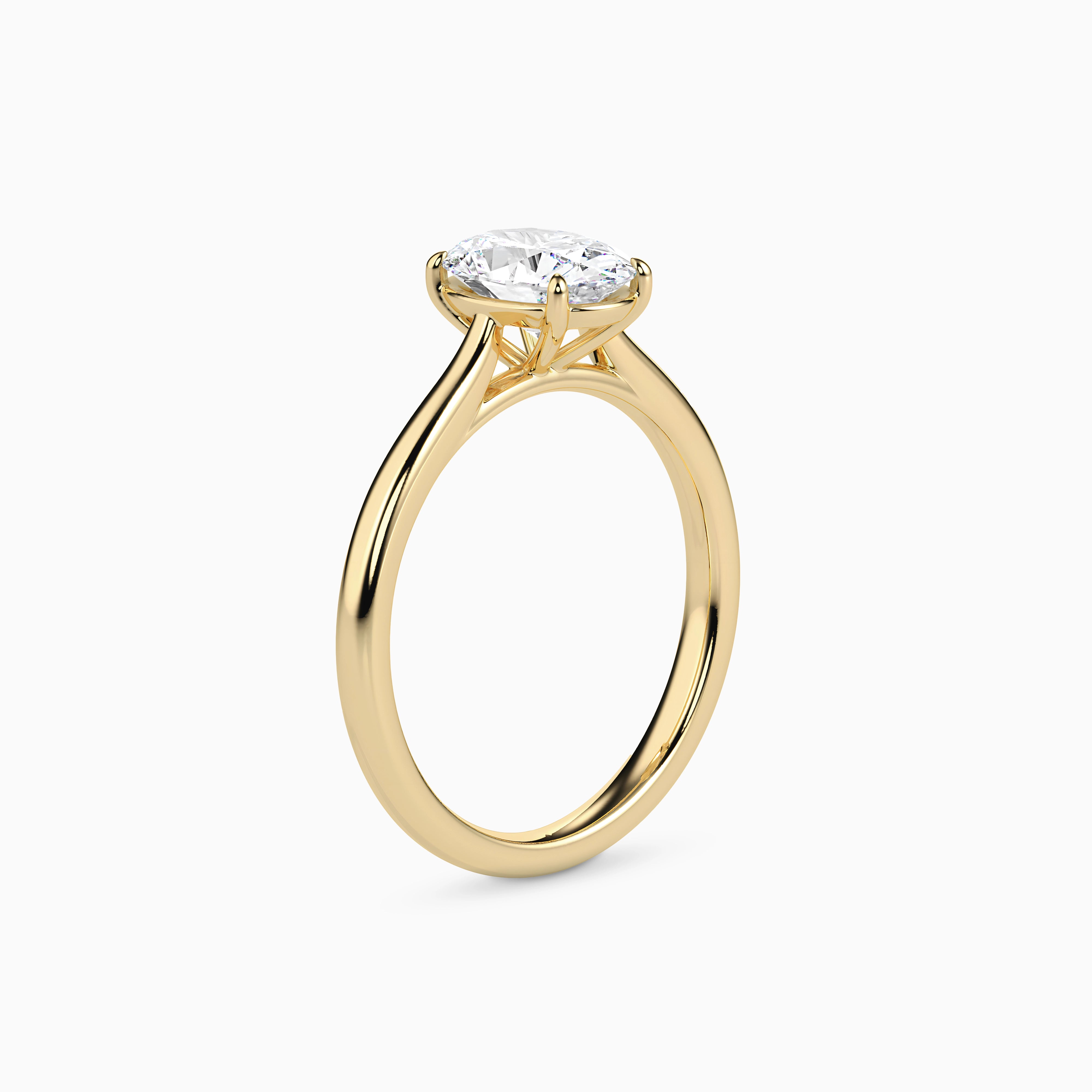MILA OVAL CATHEDRAL SOLITAIRE Ring Noble Jewellery