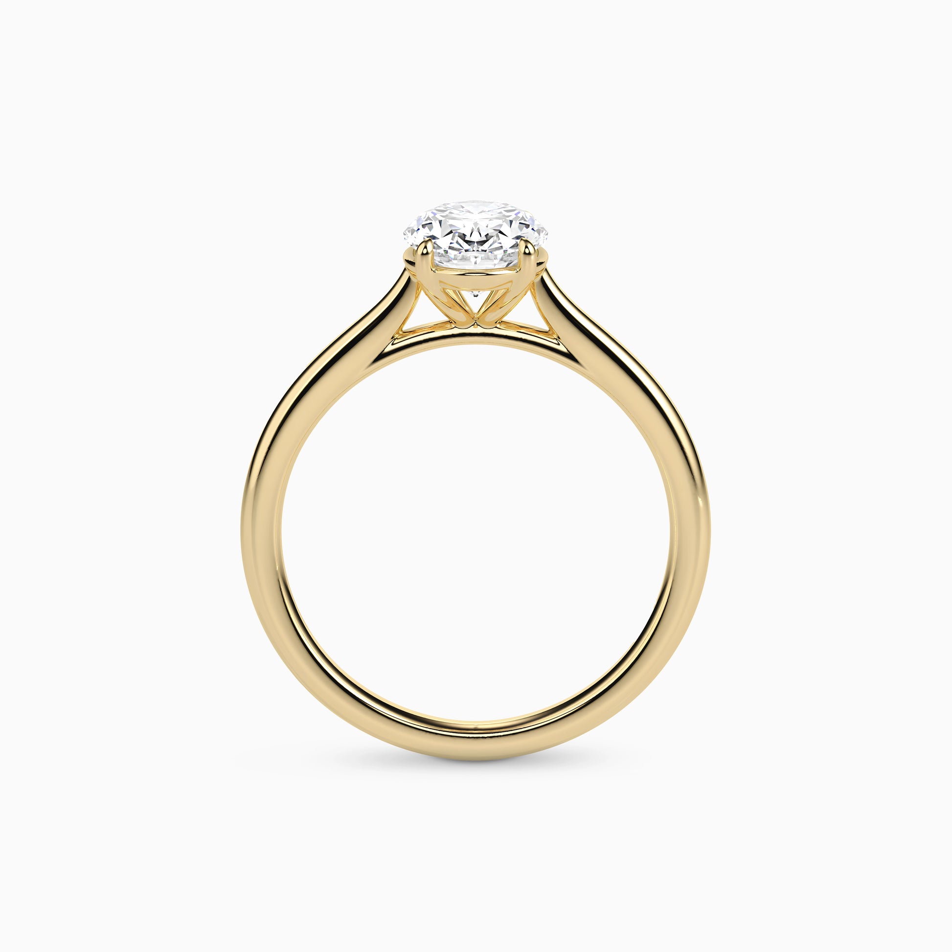 MILA OVAL CATHEDRAL SOLITAIRE Ring Noble Jewellery