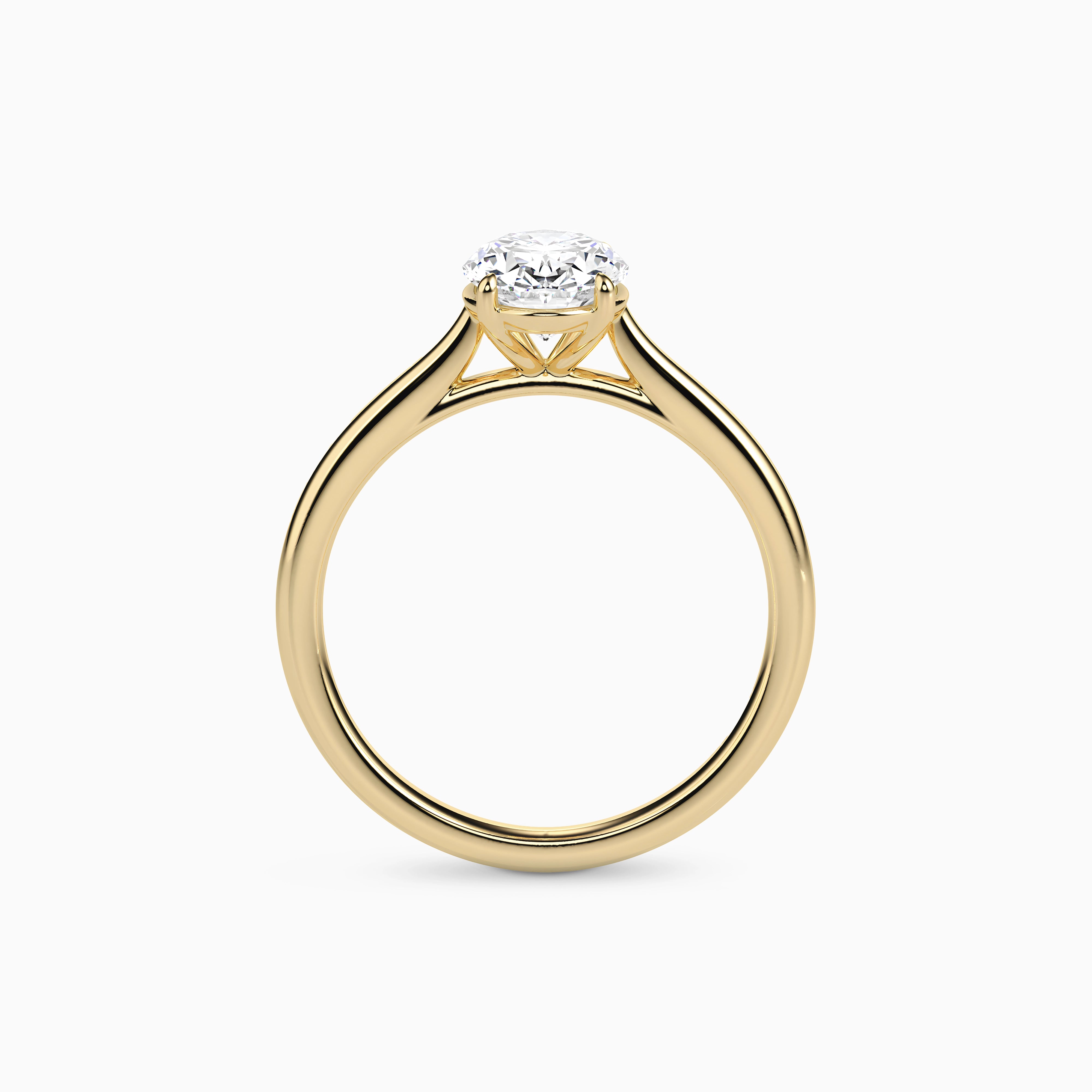 MILA OVAL CATHEDRAL SOLITAIRE Ring Noble Jewellery