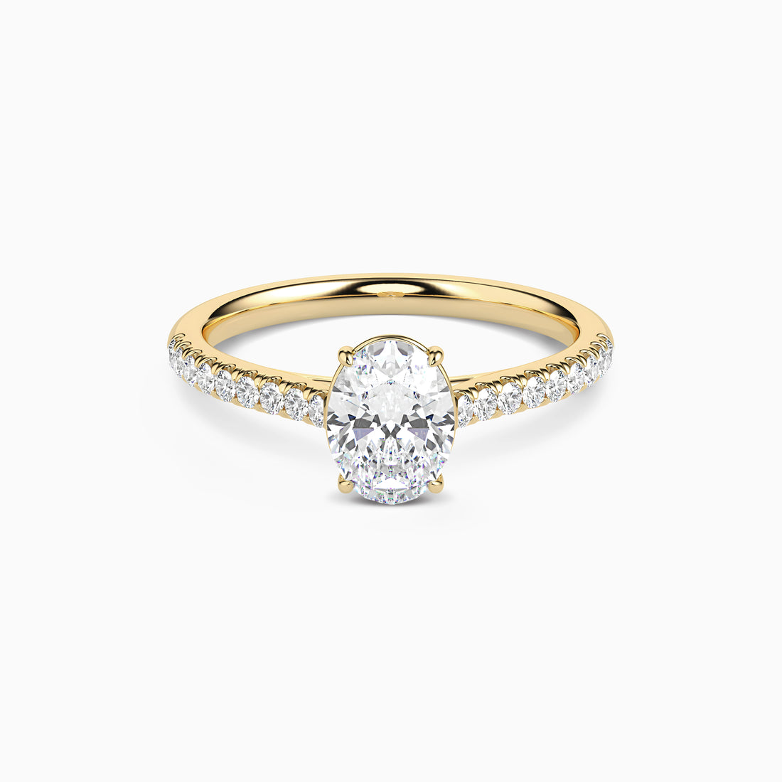 LUNA OVAL ACCENTED SOLITAIRE Ring Noble Jewellery