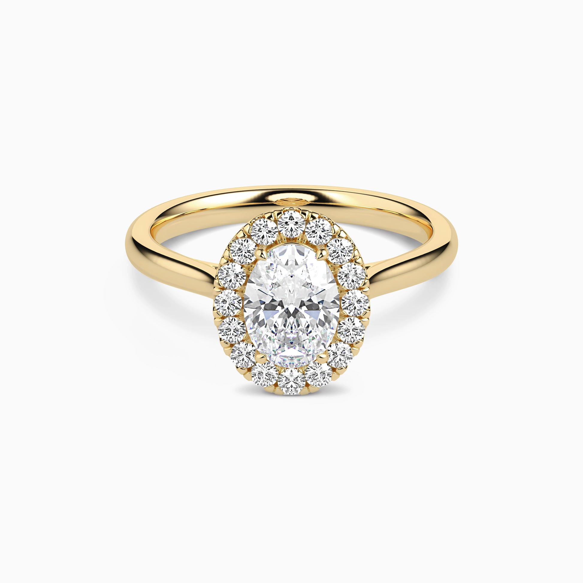 REIA OVAL HALO Ring Noble Jewellery