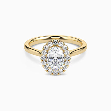 REIA OVAL HALO Ring Noble Jewellery