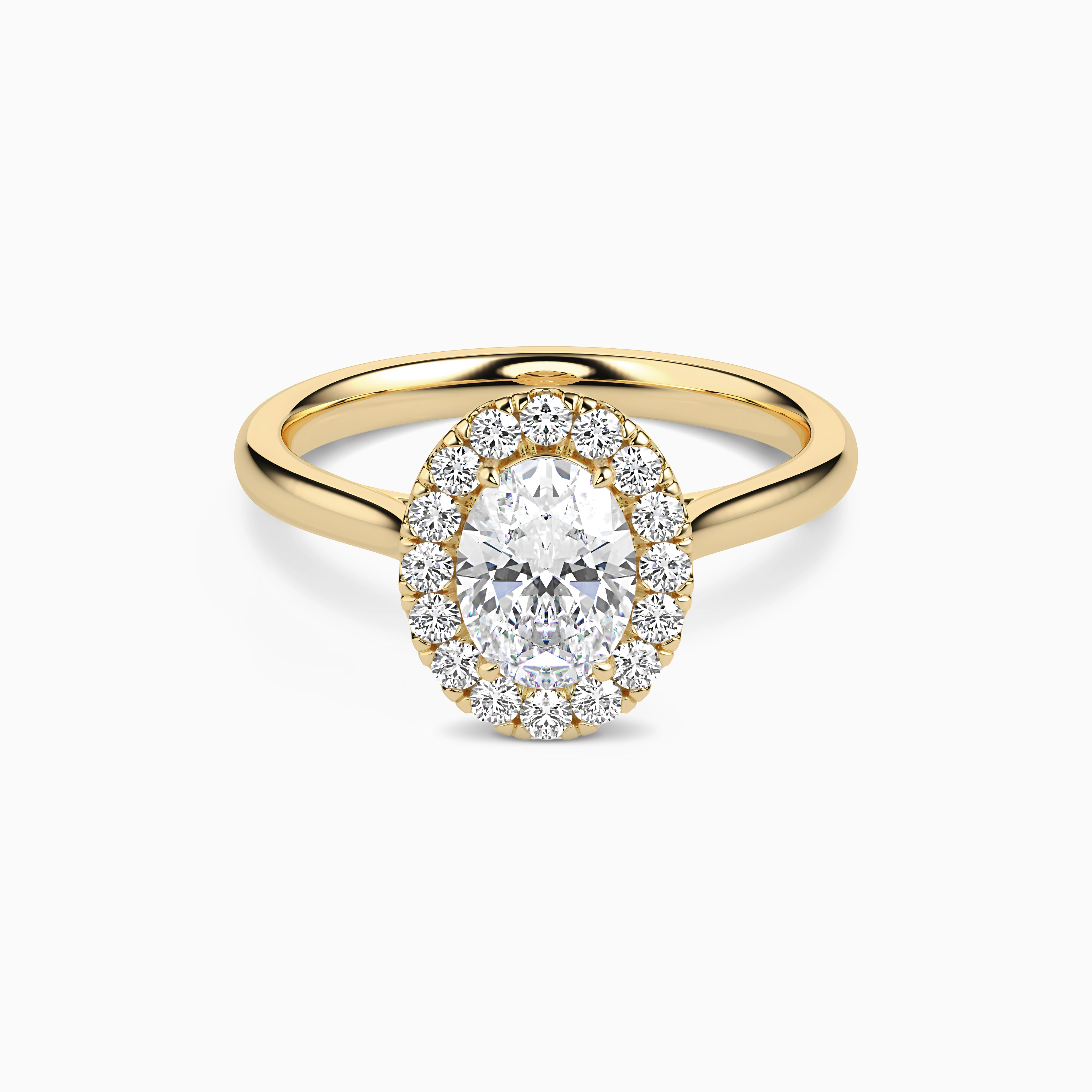 REIA OVAL HALO Ring Noble Jewellery