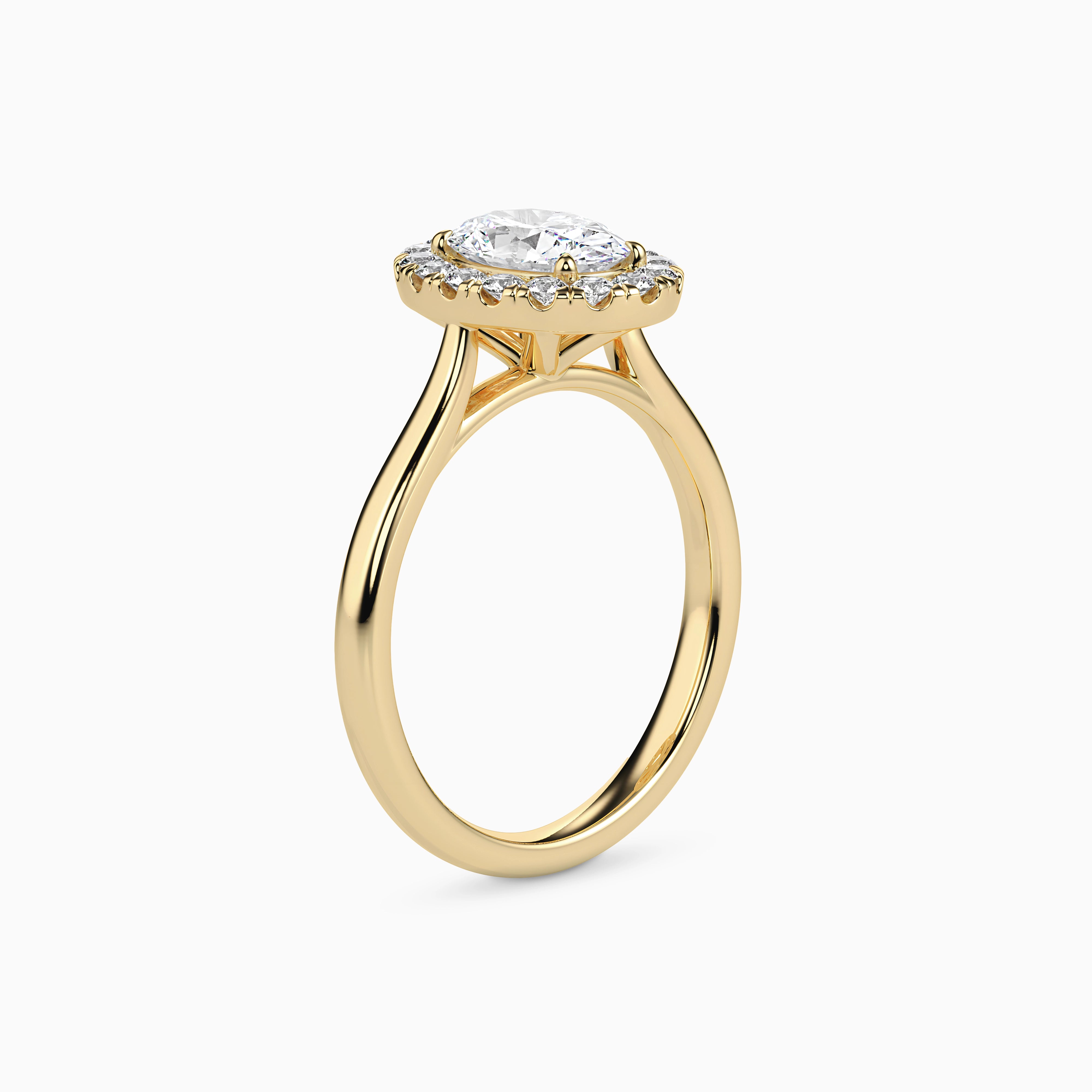 REIA OVAL HALO Ring Noble Jewellery
