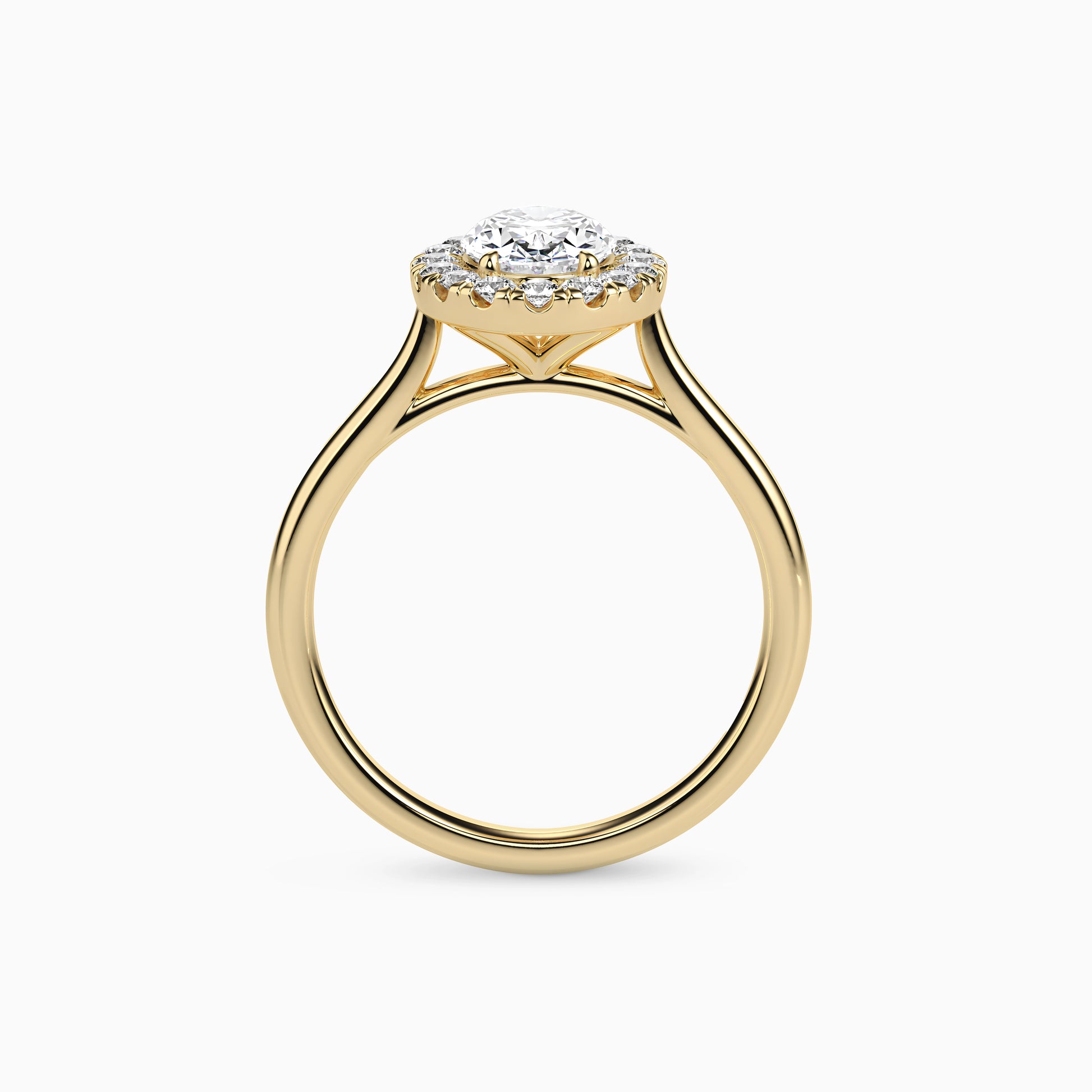 REIA OVAL HALO Ring Noble Jewellery