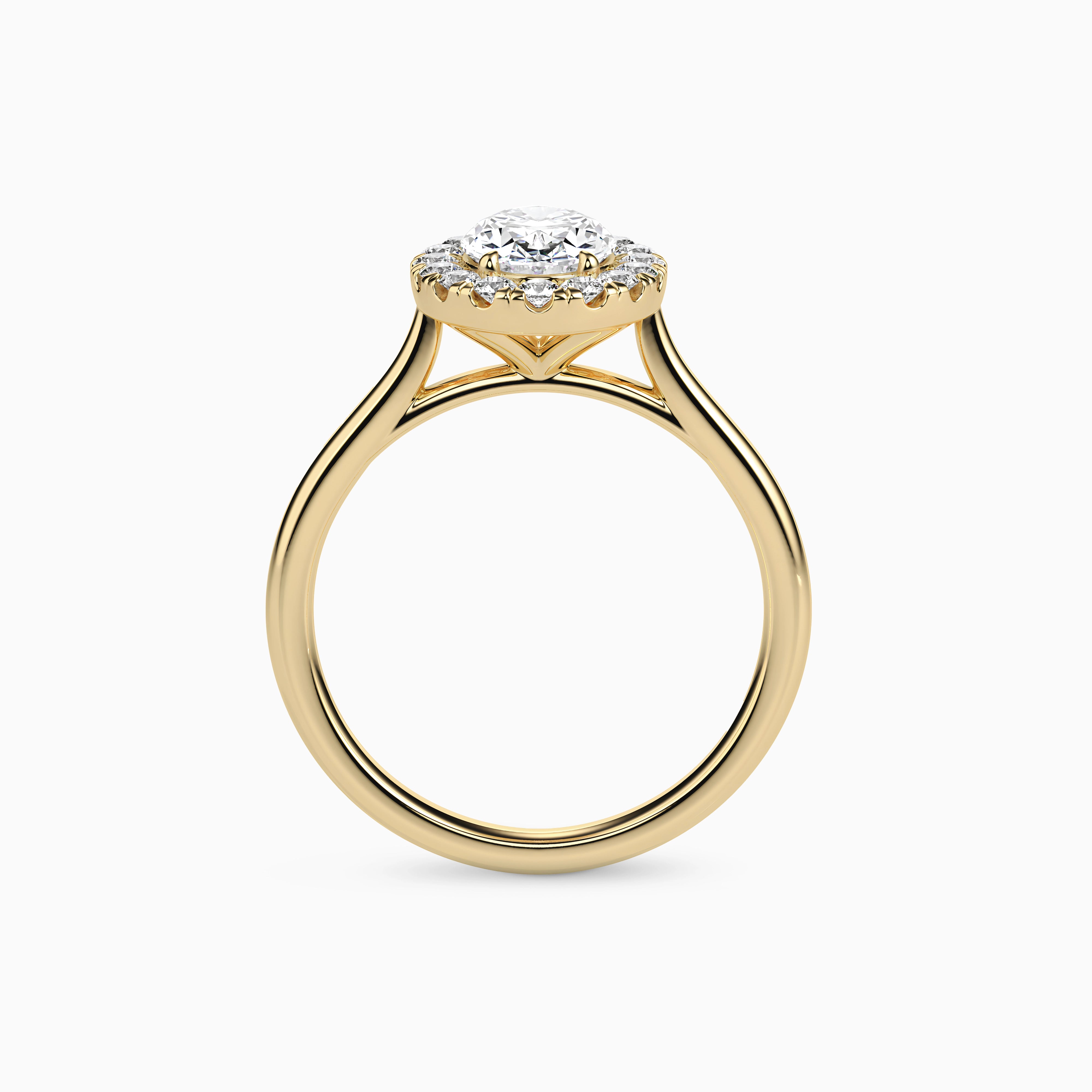 REIA OVAL HALO Ring Noble Jewellery