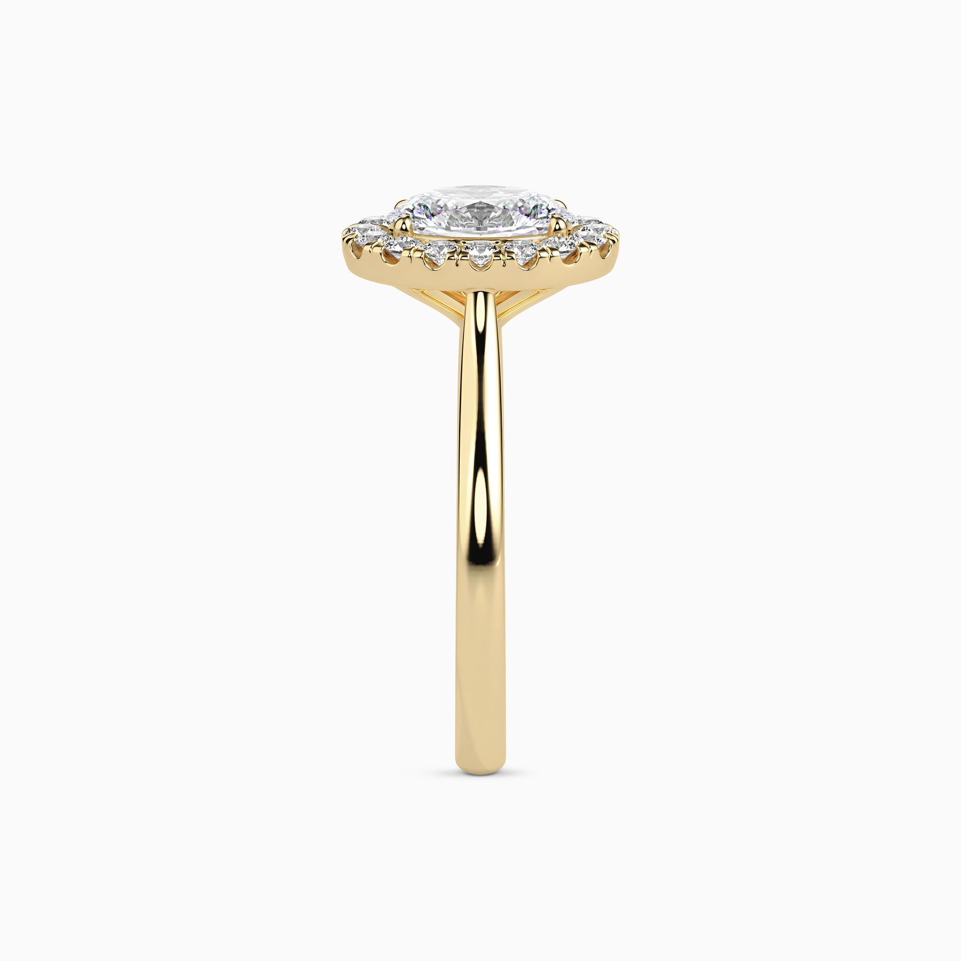 REIA OVAL HALO Ring Noble Jewellery