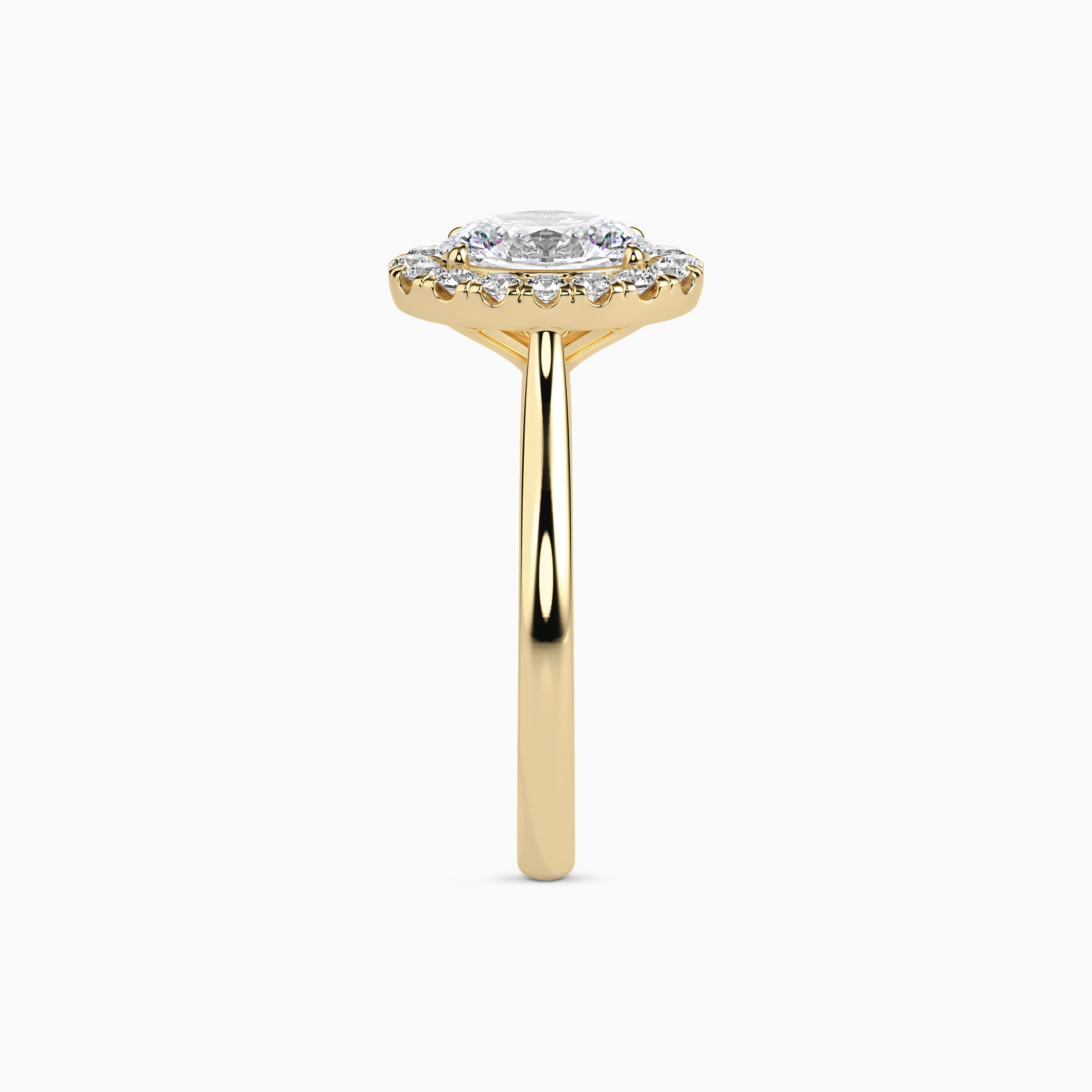 REIA OVAL HALO Ring Noble Jewellery