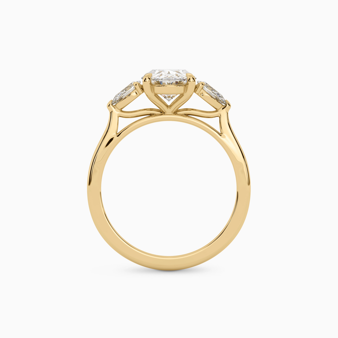 ARIA OVAL THREE-STONE Ring Noble Jewellery