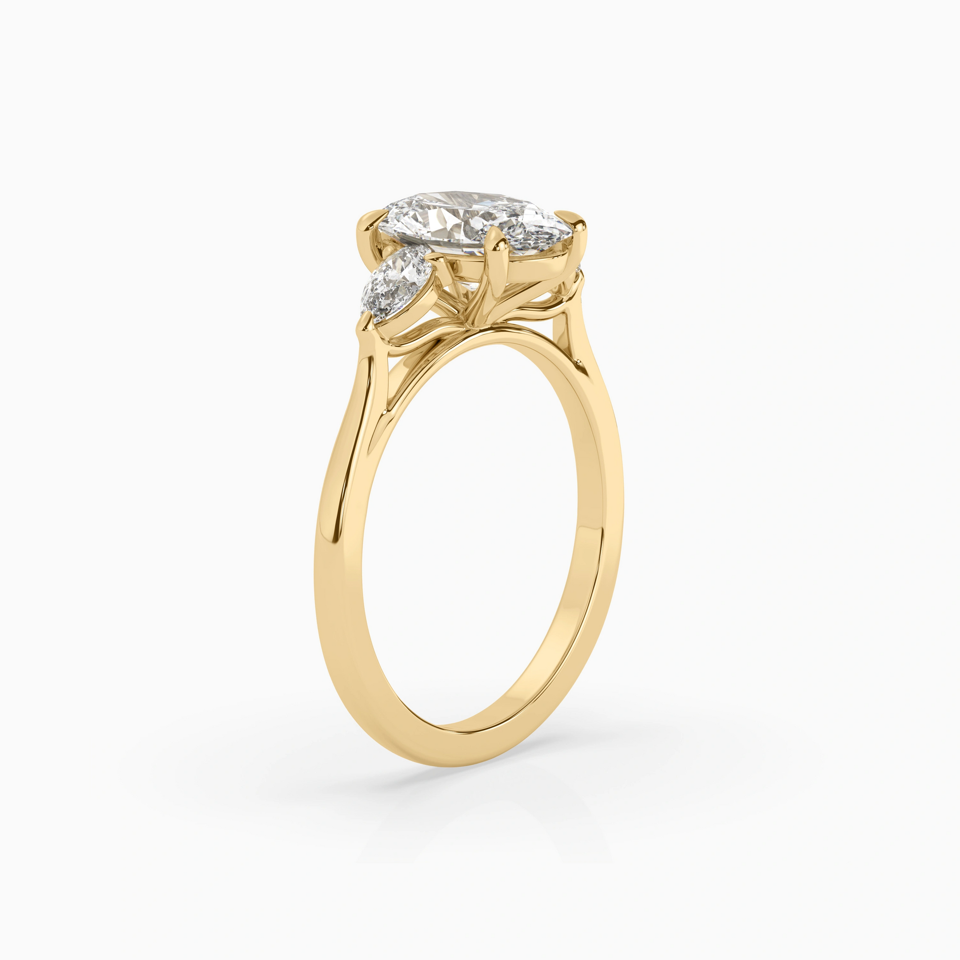 ARIA OVAL THREE-STONE Ring Noble Jewellery