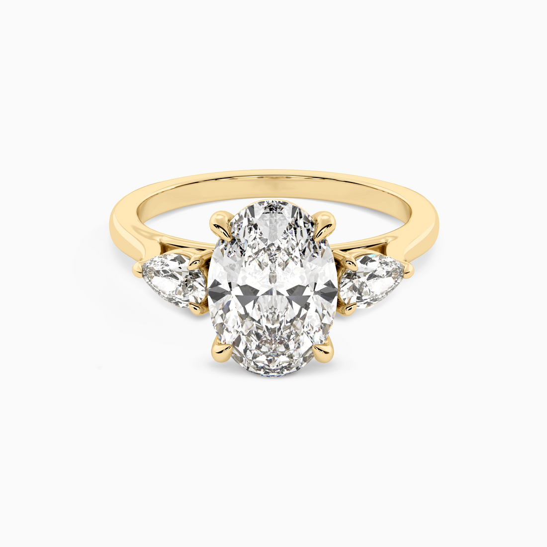 ARIA OVAL THREE-STONE Ring Noble Jewellery