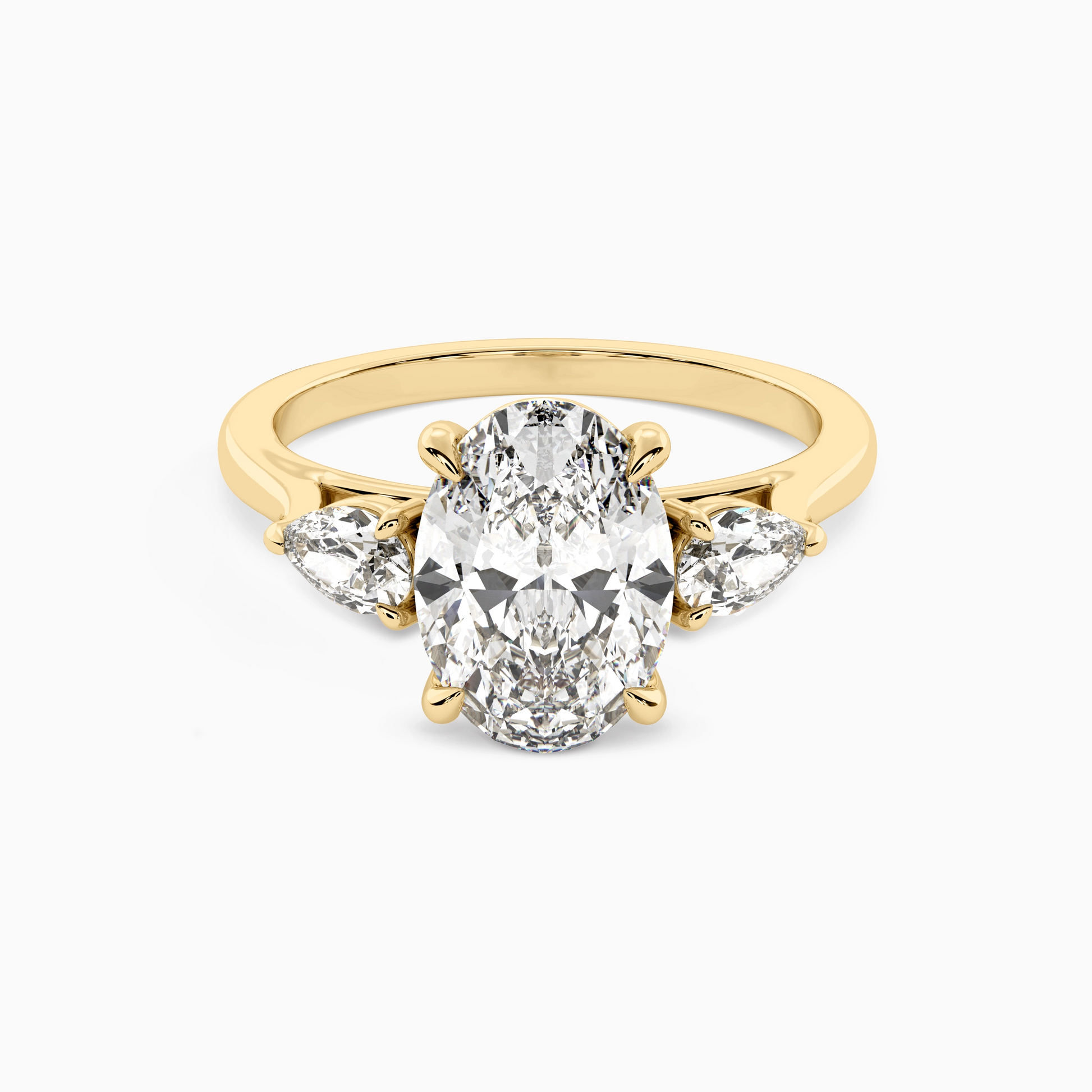 ARIA OVAL THREE-STONE Ring Noble Jewellery